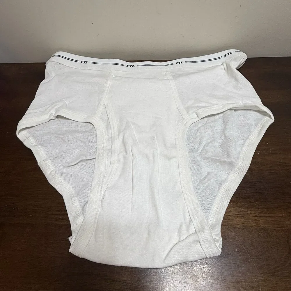 Fruit Of The Loom Vintage White Brief Size X-Large 42-44 NWOT Lot Of 5